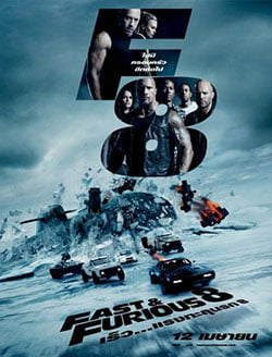 โปสเตอร์หนัง Fast And Furious 8 (2017) เร็ว..แรงทะลุนรก 8