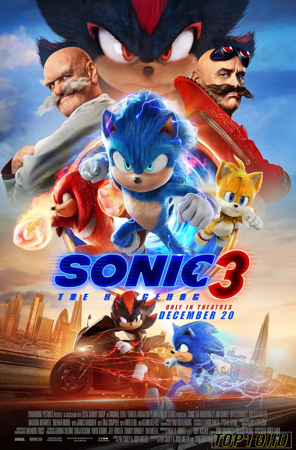 โปสเตอร์หนัง Sonic the Hedgehog 3 โซนิค เดอะ เฮดจ์ฮ็อก 3 (2024)